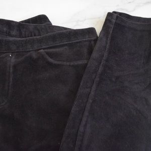 Black Corduroy Leggings